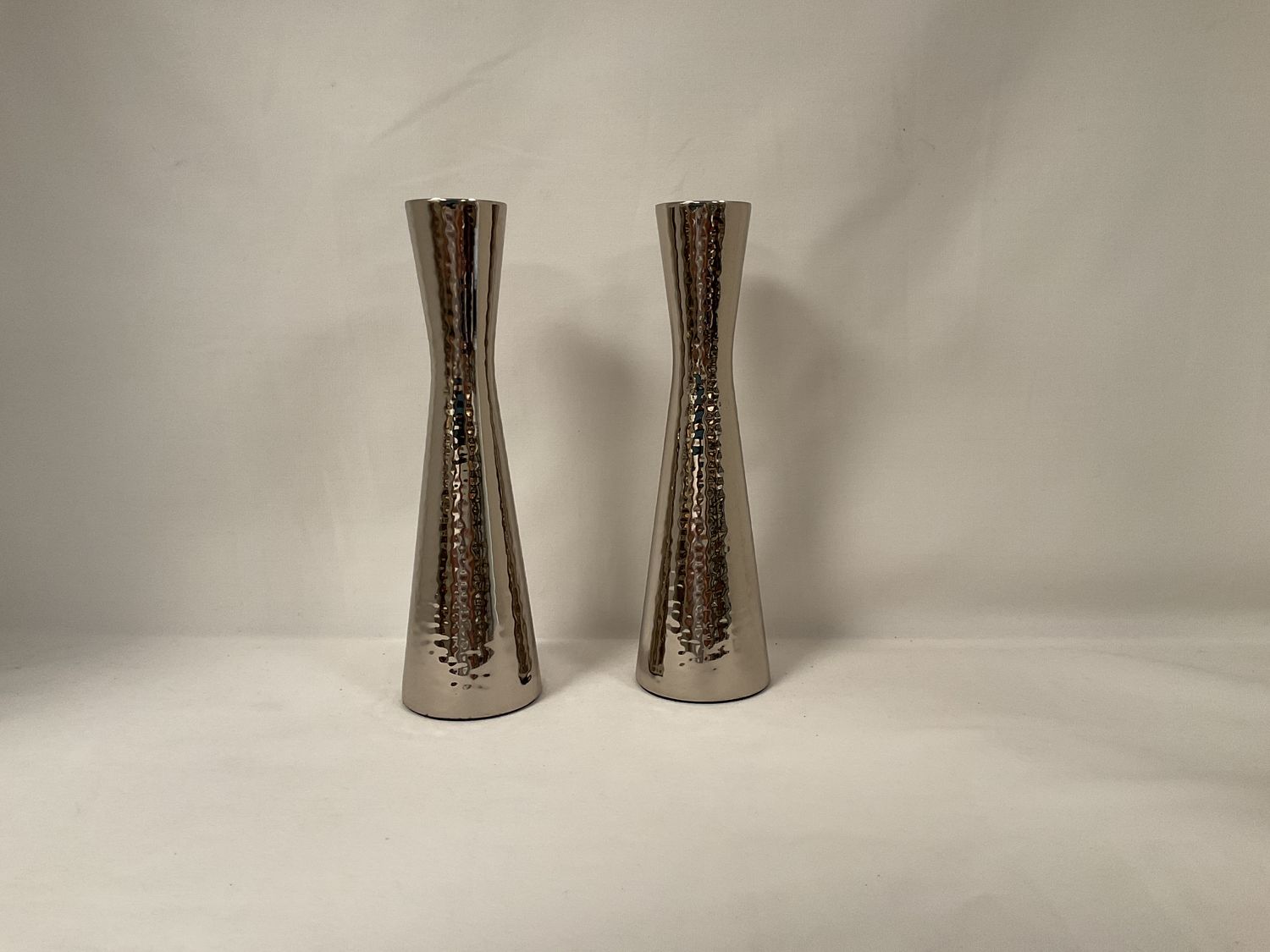 Cone Shaped Hammered Candlesticks Cone Shaped Hammered Candlesticks