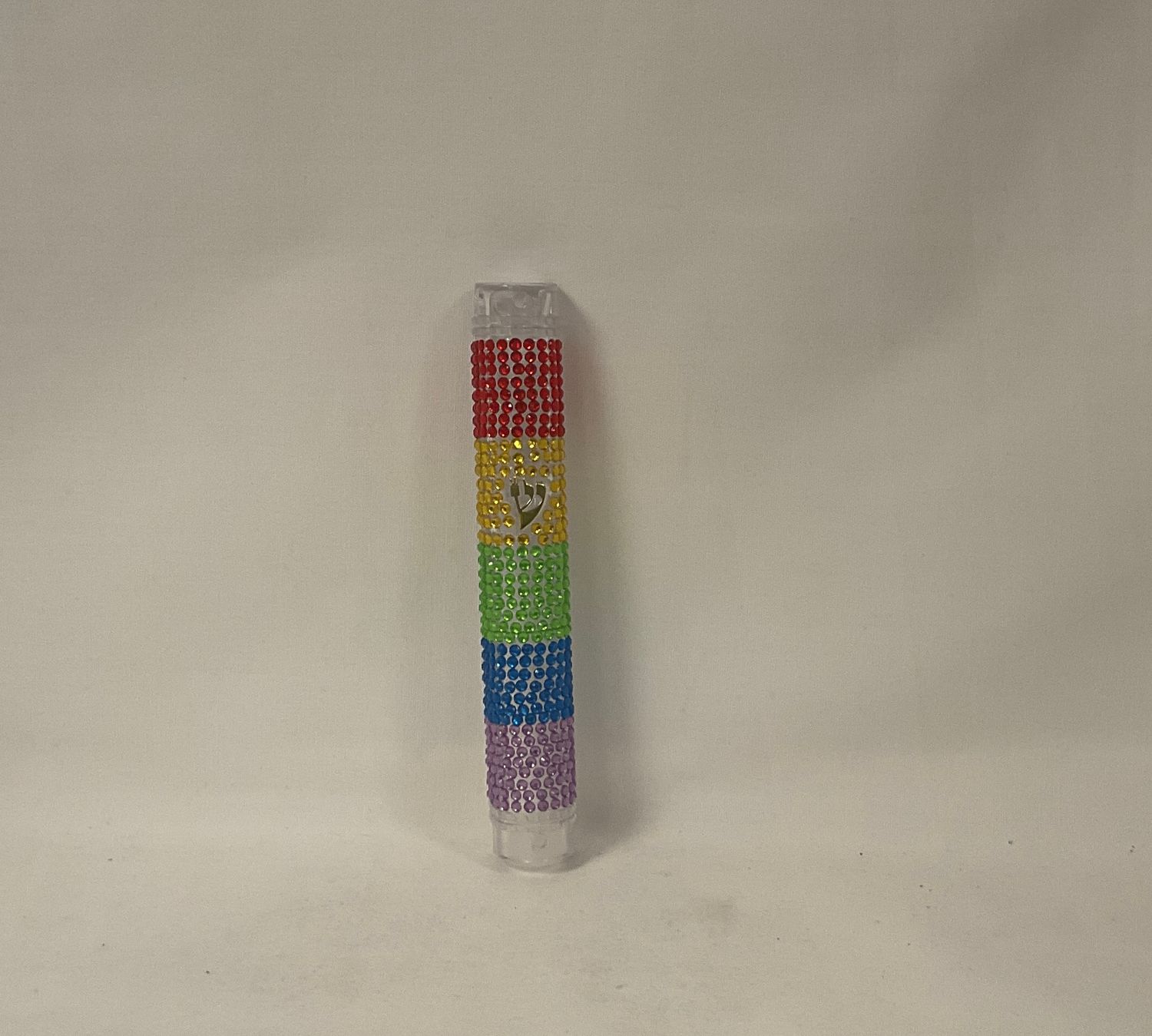 Rainbow Rhinestone Mezuzah Rainbow Rhinestone Mezuzah