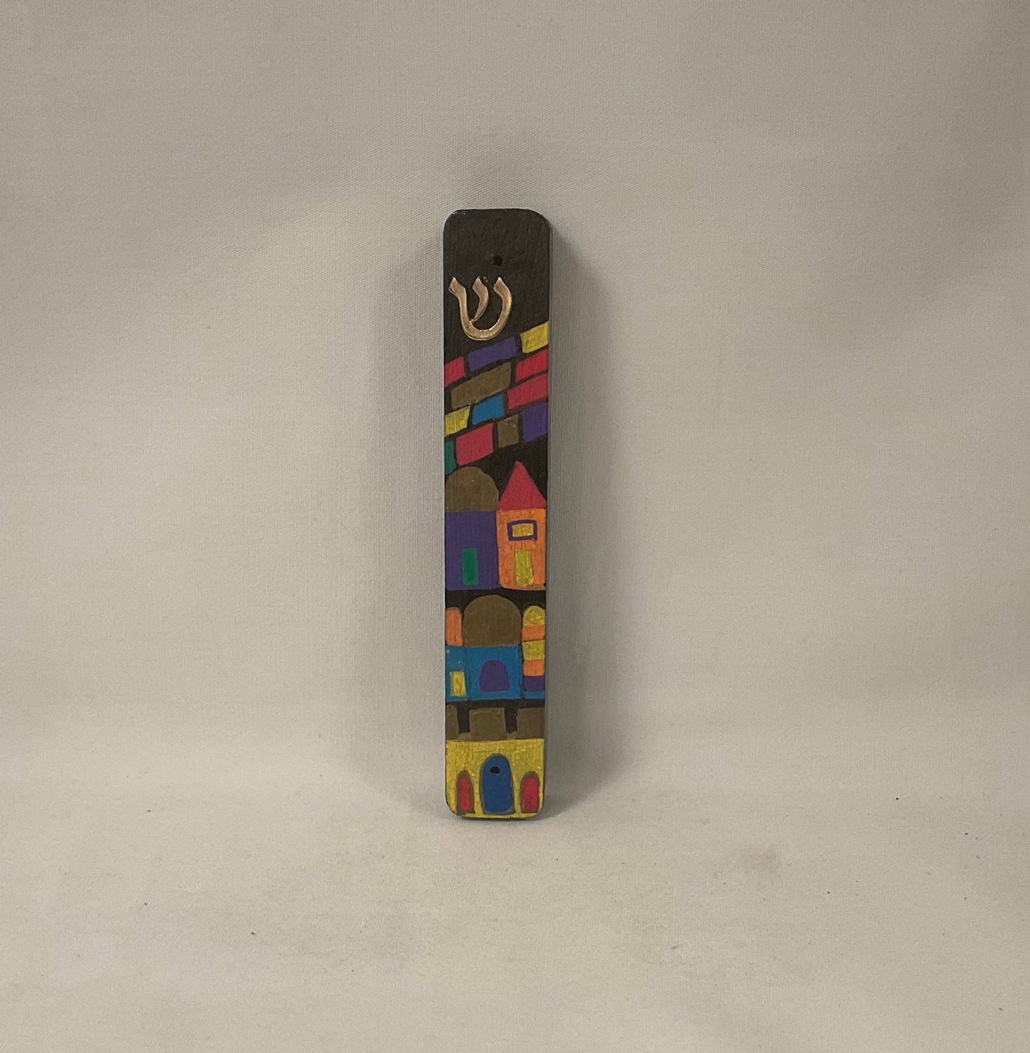 Jerusalem Hand Painted Mezuzah Jerusalem Hand Painted Mezuzah
