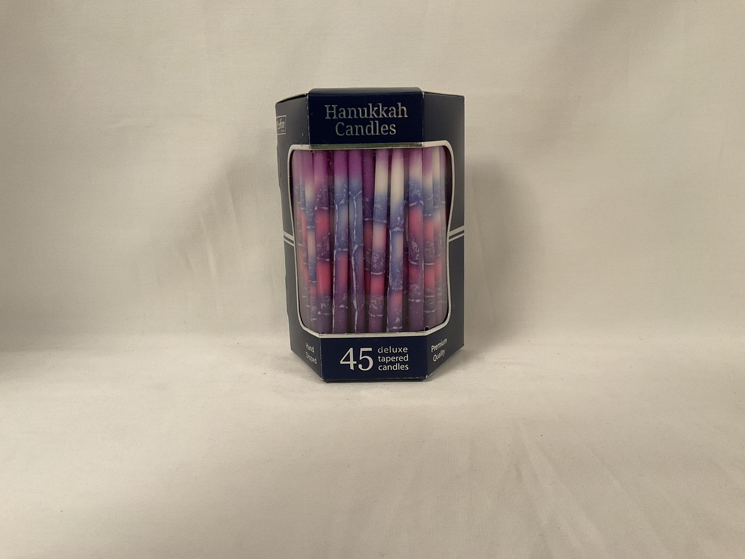 Deluxe Tapered Lavender, Pink and Blue Hanukkah Candles Deluxe Tapered Lavender, Pink and Blue Hanukkah Candles