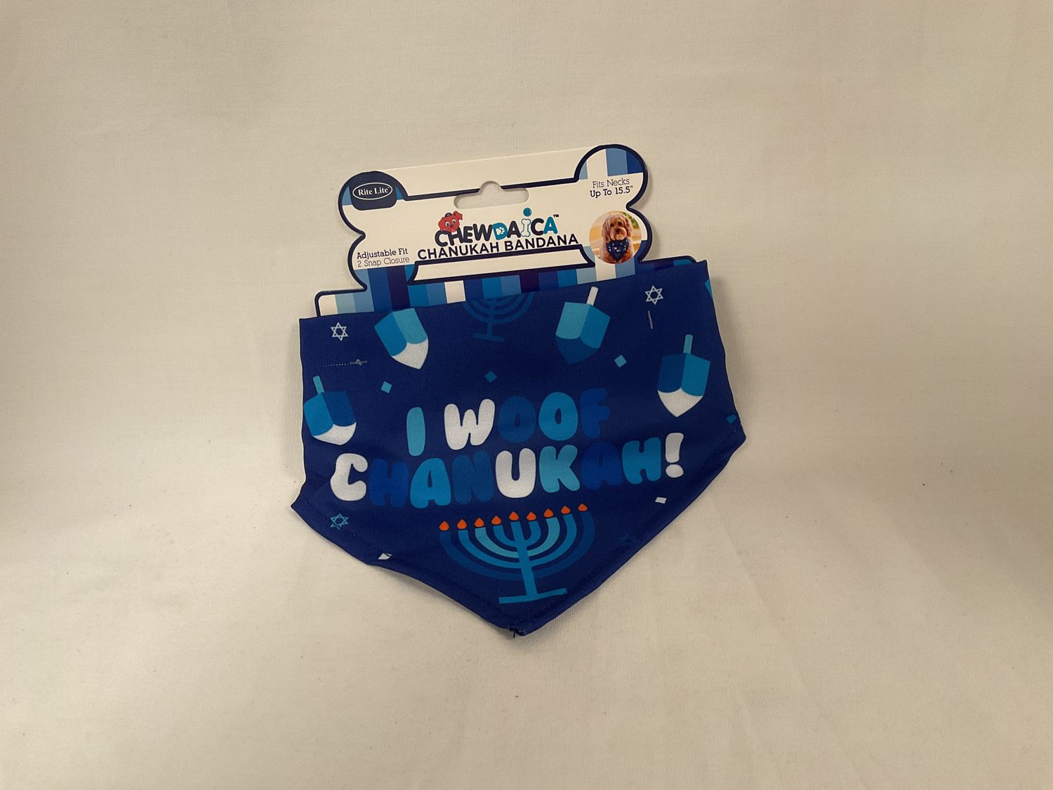 Chewdaica "I Woof Chanukah" Dog Bandana Chewdaica "I Woof Chanukah" Dog Bandana