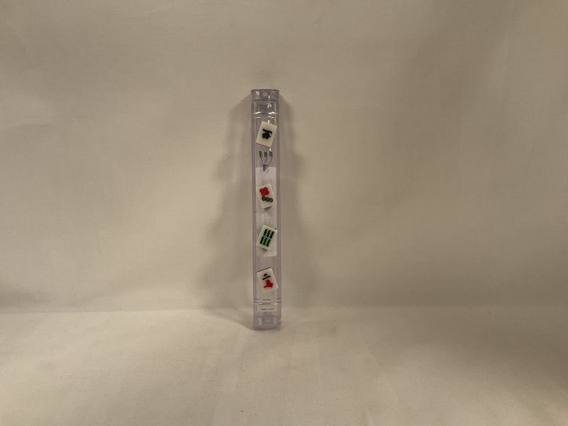 Acrylic Mah Jongg Mezuzah Case with Mini Mah Jongg Tiles