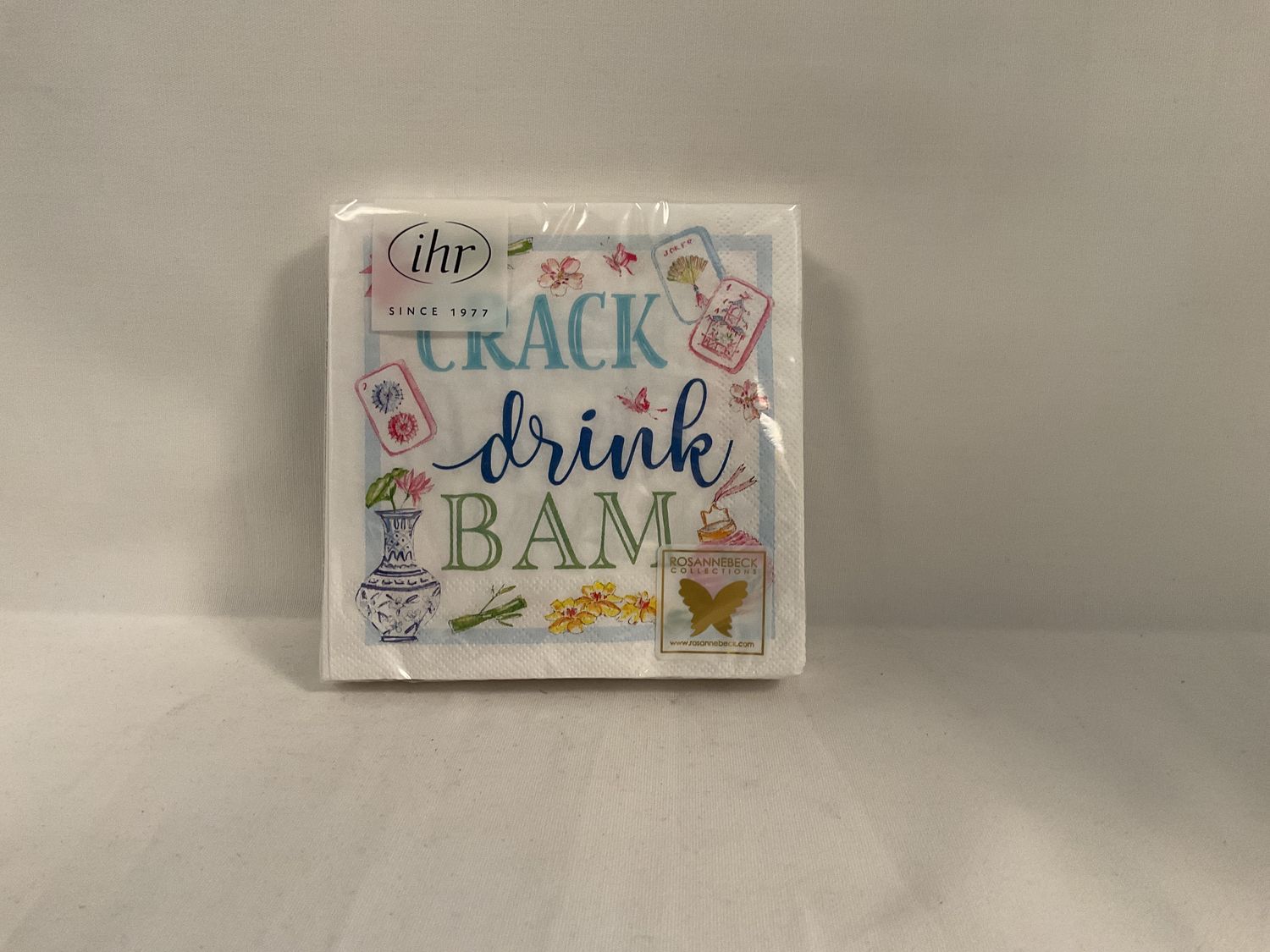 Crack Drink Bam Cocktail Napkin Crack Drink Bam Cocktail Napkin