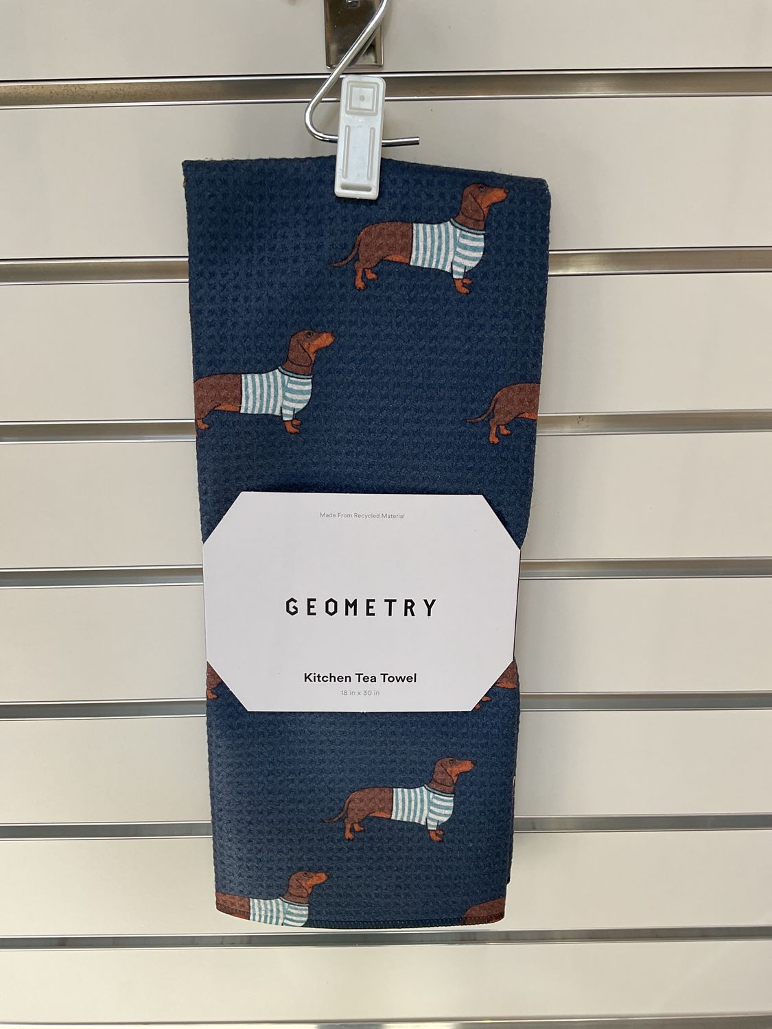 Geometry Coastal Dachshund Tea towel Geometry Coastal Dachshund Tea towel