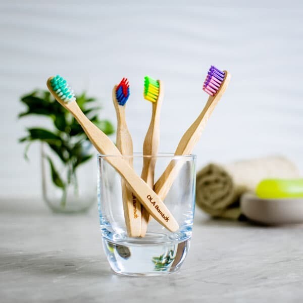 Brosse à dent en bambou - enfant
