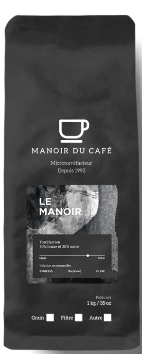 Sac de café filtre 250g - Le Manoir