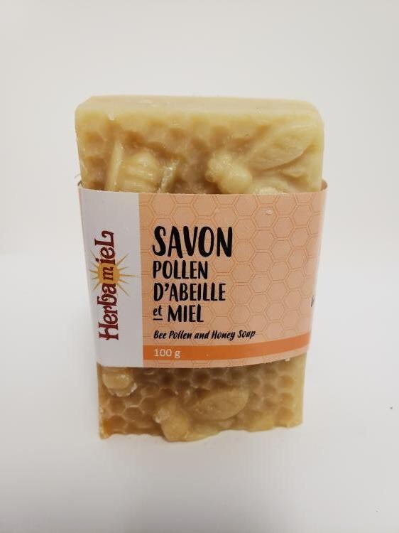 Savon 100g- Pollen D&#39;abeilles-miel