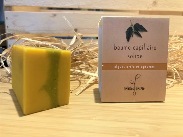 Baumes capillaires solide - algue, ortie et agrume