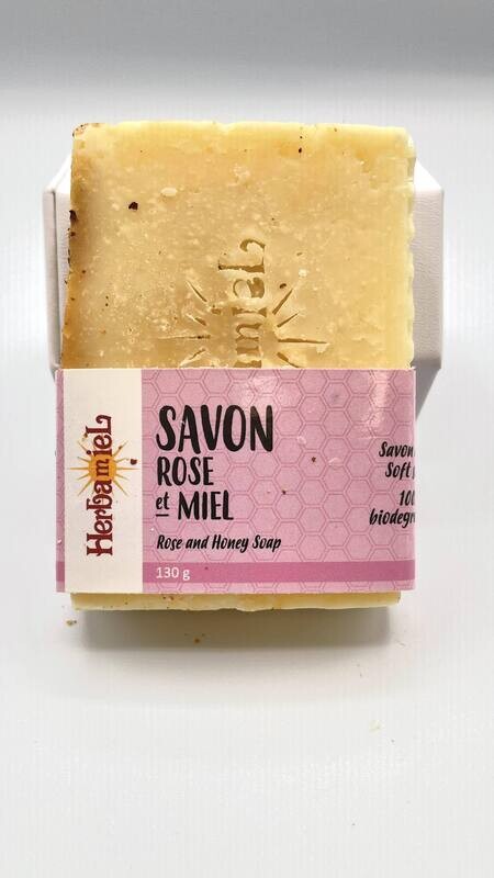 Savon 130g - Rose et miel