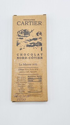 Barre chocolat - Manoir du café 70%