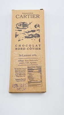 Barre chocolat - Sel du St-Laurent lait 50%