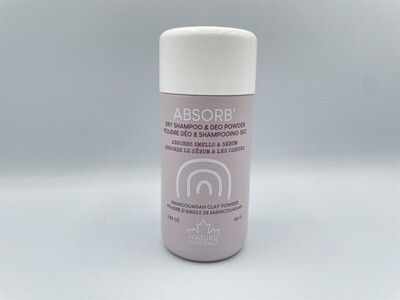 Déo en poudre et shampo sec 80 g - Absorb argile