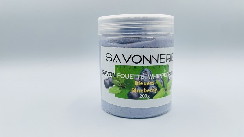 Savon fouetté - Bleuets 200g