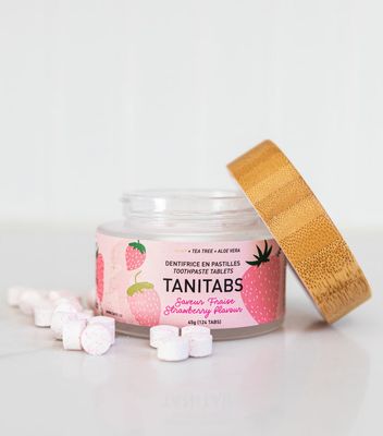 Pot  - Dentifrice pastilles 124 unités - Fraise