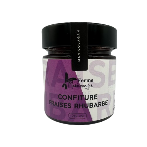 Confiture - Fraises-rhubarbe 212ml