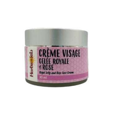 Crème pour le visage 30 ml - Gelée royale et rose Crème pour le visage 30 ml - Gelée royale et rose