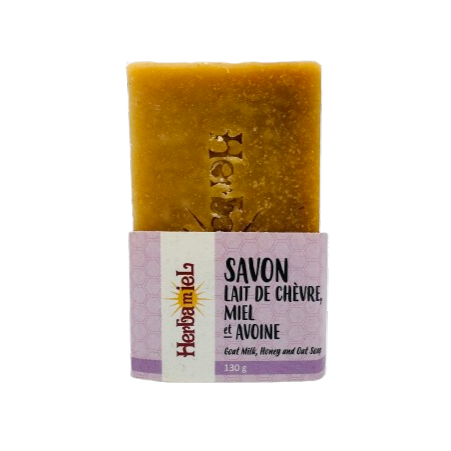 Savon 130 g - Lait de chèvre, miel et avoine