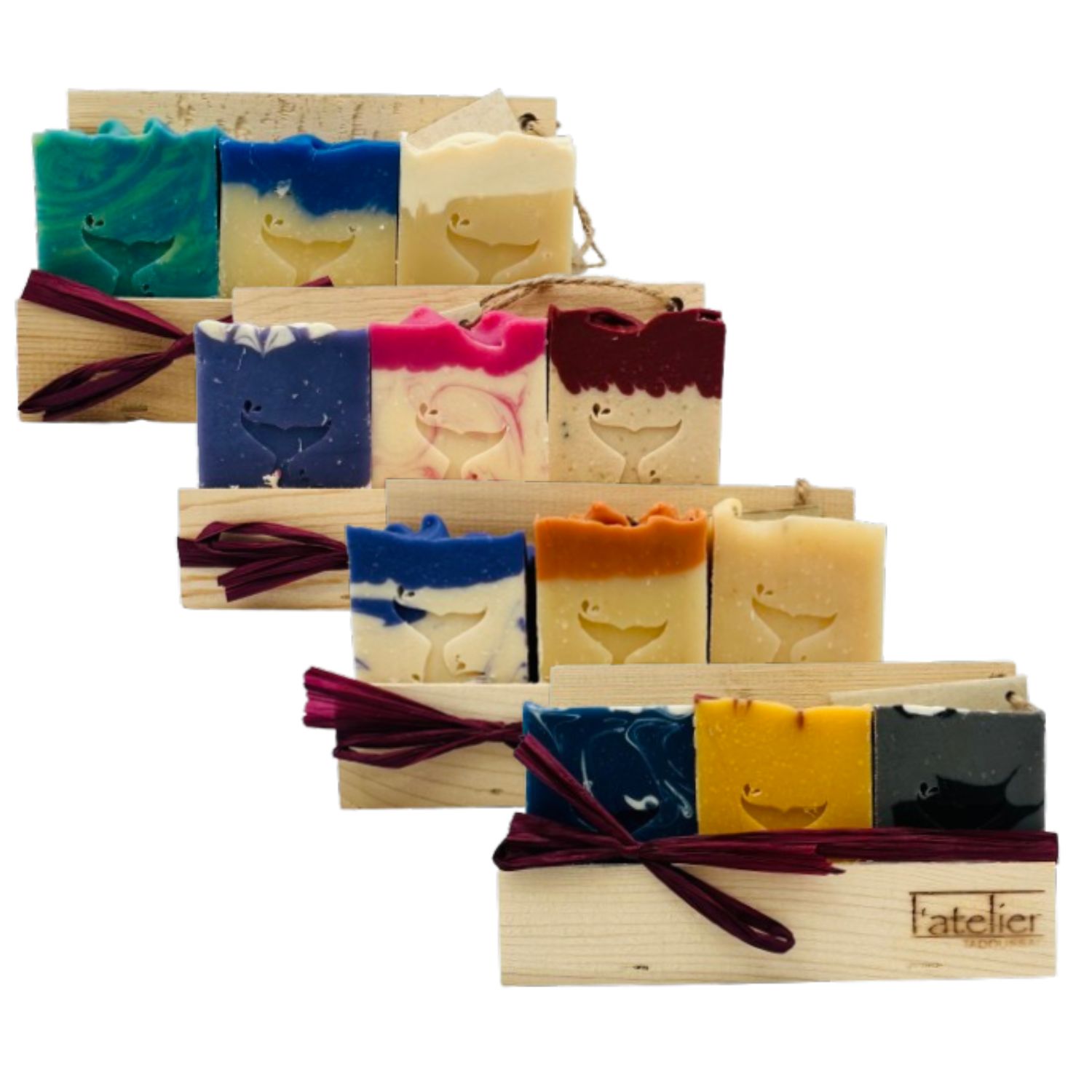 Ensemble cadeau - Trio savons de l'Atelier Tadoussac Ensemble cadeau - Trio savons de l'Atelier Tadoussac