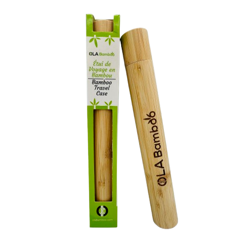 Étuis de voyage pour brosse à dent en bamboo