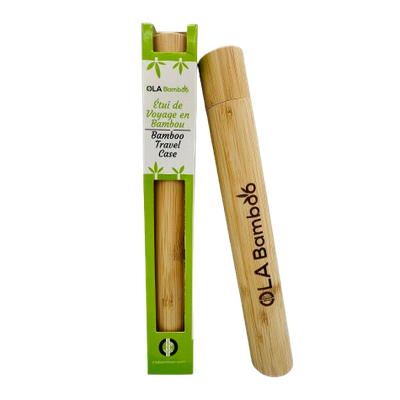 Étuis de voyage pour brosse à dent en bamboo Étuis de voyage pour brosse à dent en bamboo