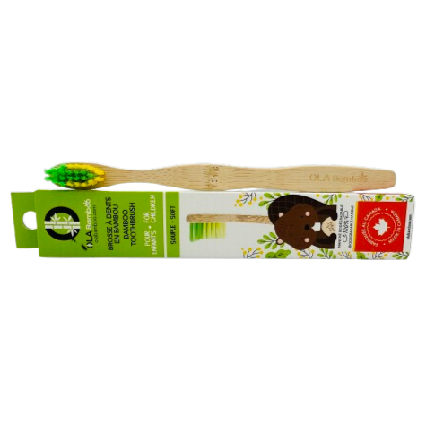 Brosse à dent en bambou - enfant