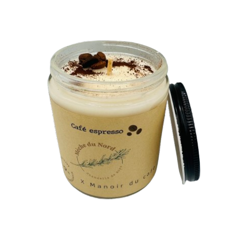 Chandelle 8 oz Mèche de coton - Café Chandelle 8 oz Mèche de coton - Café