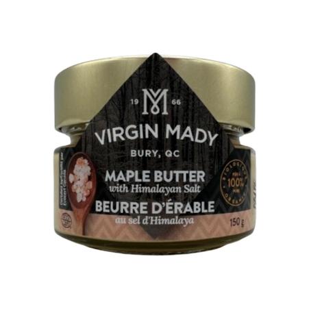 Beurre d'érable biologique 150 g - Sel d'Himalaya Beurre d'érable biologique 150 g - Sel d'Himalaya