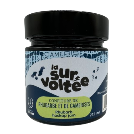 Confiture rhubarbes-camerises 212ml