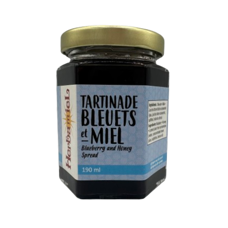 Confiture 190ml  -  Bleuets  et miel