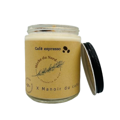 Chandelle 8 oz Mèche de coton - Café
