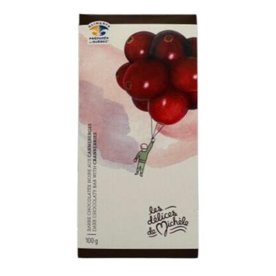Barre de chocolat - Canneberges