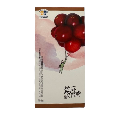 Barre de chocolat - Canneberges