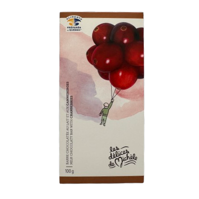 Barre de chocolat - Canneberges