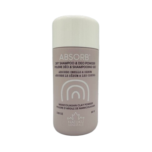 Déo en poudre et shampo sec 80 g - Absorbe argile Déo en poudre et shampo sec 80 g - Absorbe argile