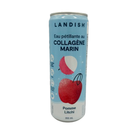 CollagÚne marin - Eau pétillante - Pomme, litchi CollagÚne marin - Eau pétillante - Pomme, litchi