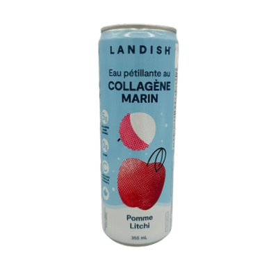 Collagène marin - Eau pétillante - Pomme, litchi