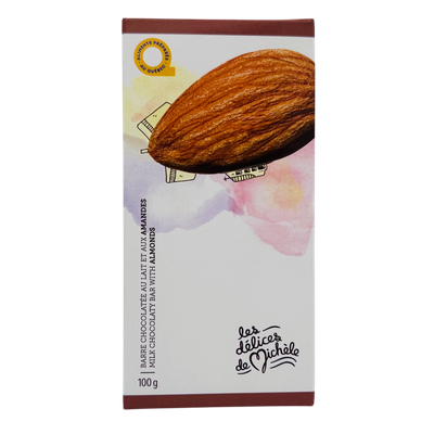 Barre chocolat noir - Amandes (C)