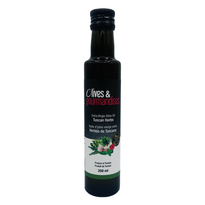 Huile d'olive 100ml - Piments et herbes de Toscane Huile d'olive 100ml - Piments et herbes de Toscane