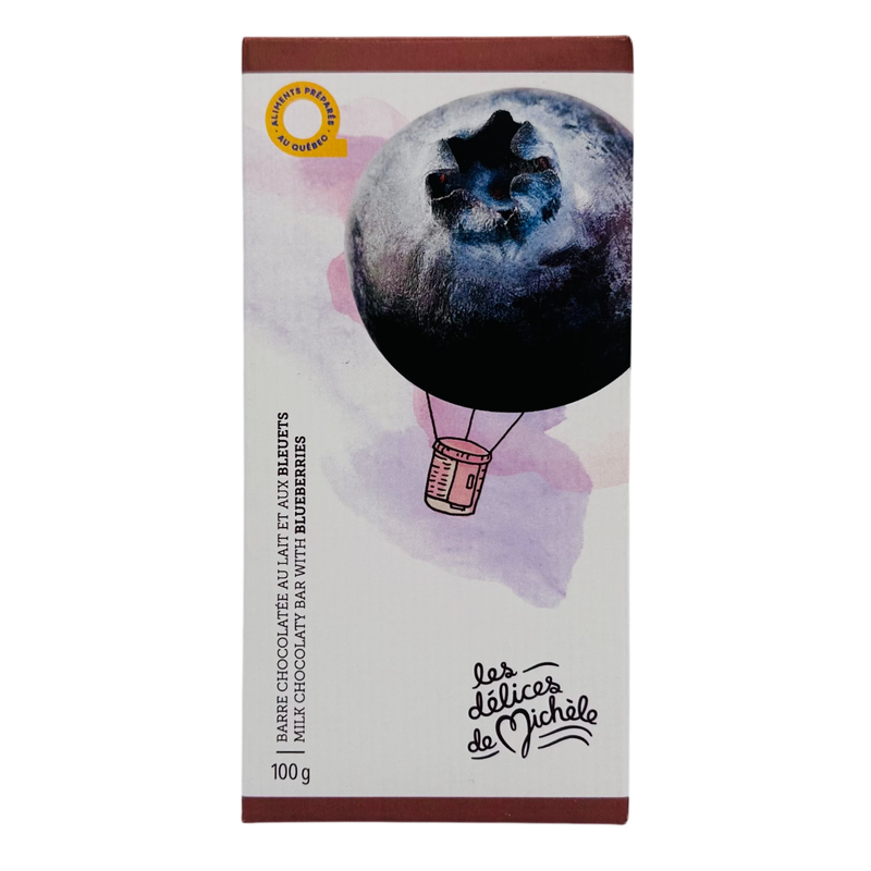 Barre Chocolat Noir -  Bleuets (C)