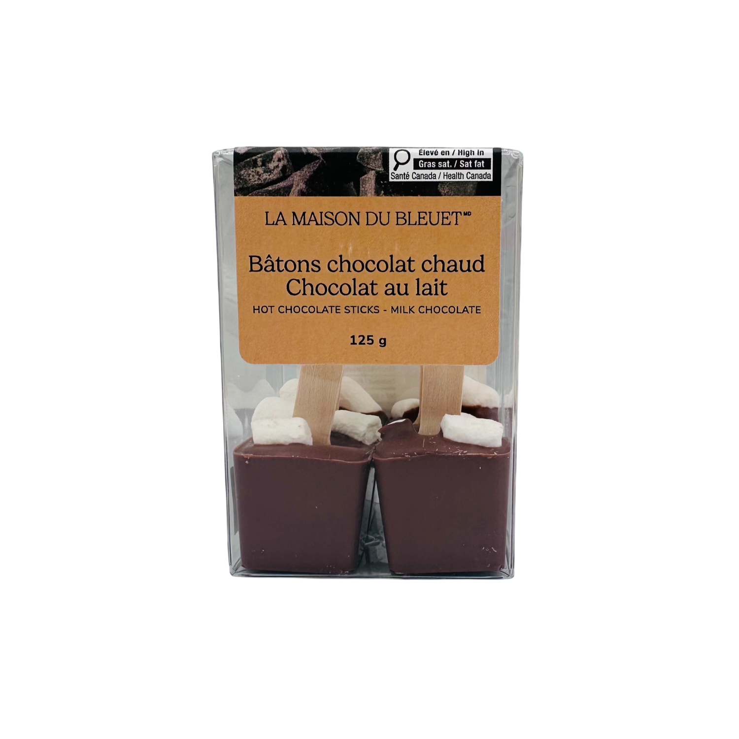 Boîte 4 bâtons chocolat chaud - Lait