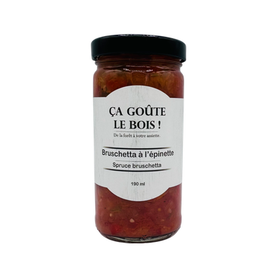 Bruschetta à l'épinette Bruschetta à l'épinette
