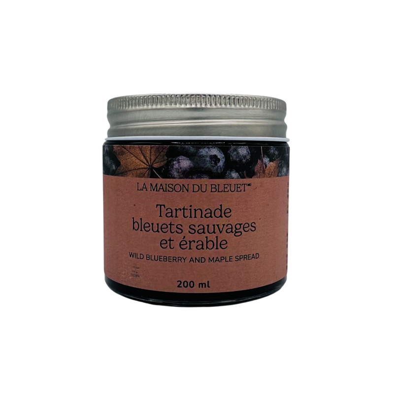 Tartinade 200ml - Bleuets et érable Tartinade 200ml - Bleuets et érable