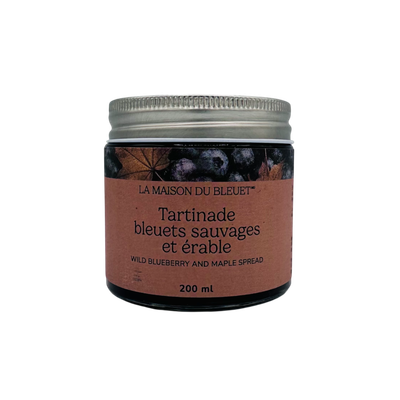 Tartinade 200ml - Bleuets et érable Tartinade 200ml - Bleuets et érable