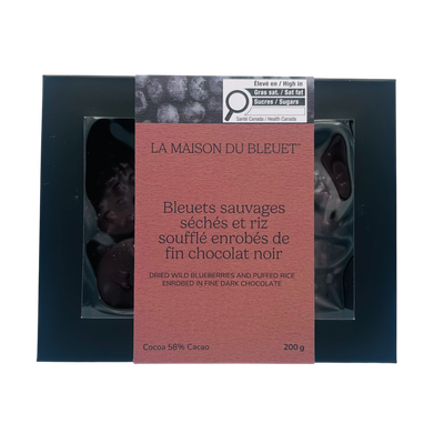 Bleuets séchés et riz soufflé 200g - Noir