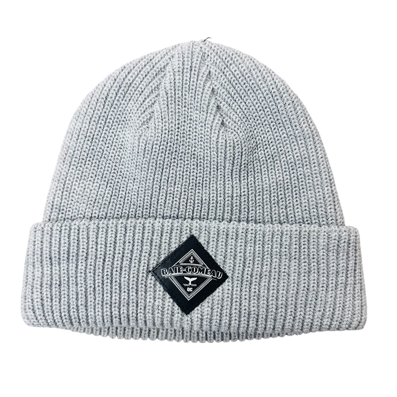 Tuque à rebord côtelé - Gris chiné - BC