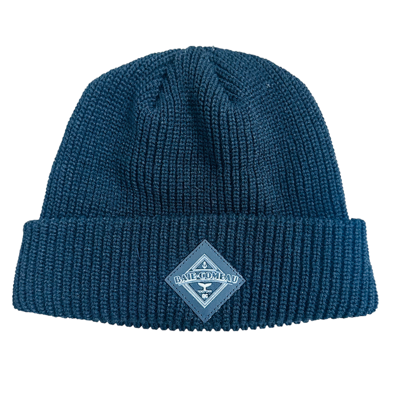 Tuque à rebord côtelé - Noire - BC