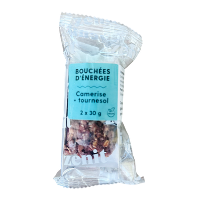 Boules d'énergie 60g - Camerises, tournesol Boules d'énergie 60g - Camerises, tournesol