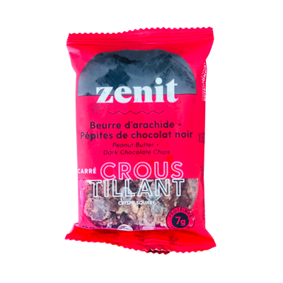 Carré croustillant 50g - Chocolat,  beurre d'arachides