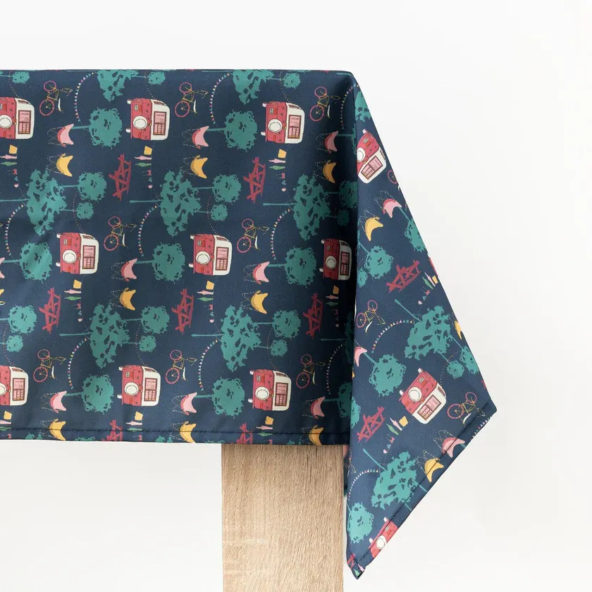 Nappe polyester hydrofuge - Aventure rétro