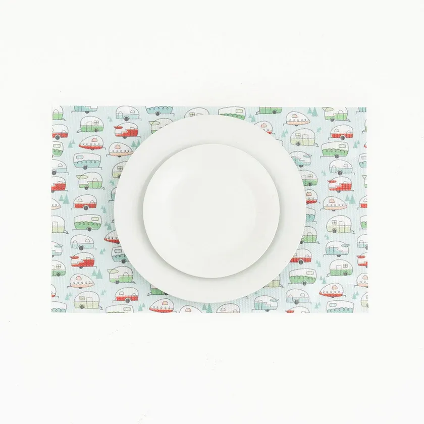 Napperons camping  - Ensemble de 4